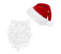 Père Noël Courage de Noël et Lunettes Barbe Set pour Bachelorette Fête pour Jeu de Rôle Halloween Chapeaux de Père Noël en vrac