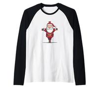 Père Noël crucifié avec Croix comme Le Seigneur Jésus Manche Raglan