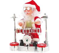 Père Noël dansant et chantant, poupées de Noël, personnages musicaux mobiles, décoration alimentée par batterie