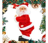 Père Noël dansant - Figurine électrique, Père Noël chantant sur la hanche - de Noël musicale pour Décoration de la maison Chambre d'enfant Fête d'hiver Chambre Salon