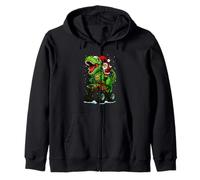 Père Noël Dinosaure trèfle Monstre Camion Merry Xmas garçons Filles Sweat à Capuche