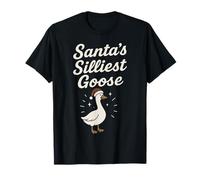 Père Noël drôle de Noël avec l'oie la Plus Folle du Père Noël T-Shirt
