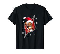 Père Noël écureuil sortant de Noël Amoureux des rongeurs Famille Enfants T-Shirt