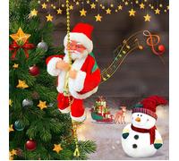Père Noël électrique grimpant sur Une échelle de Corde, Escalade de noël Santa, Escalade Échelle Père Noël, Mul PERSONNAGES DE NOEL