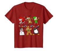 Père Noël Elfe Renne & Amis Drôle Garçon Fille Pyjama Noel T-Shirt