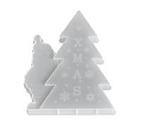 Père Noël en élastomère de vacances en forme d ' arbre de Noël à faire soi-même, artisanat, cuisson, flamme, décoration, fabrication de flammes