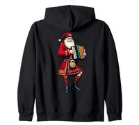Père Noël en Kilt écossais Traditionnel avec accordéon Sweat à Capuche