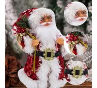 Père Noël en peluche, figurine à balancer, décoration de Noël, ornement de bureau