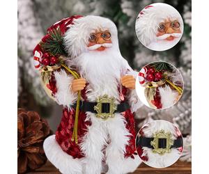 Père Noël en peluche, figurine à balancer, décoration de Noël, ornement de bureau