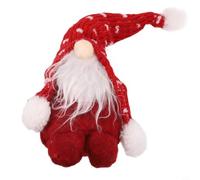 Père Noël en Peluche Gonk pour nain Décoration Table Père Noël(Red) | Peluche douce, design gonk unique, parfait pour table, bureau, pour étagère, ambiance chaleureuse