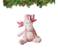 Père Noël en peluche, ornement de figure rose, pendentif en peluche Santa pour table, décoration vacances, figurine festive légère, décoration d'ornement de Noël, accessoires vacances pour la