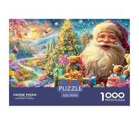 Père Noël entouré d'ours en Peluche et de Cadeaux Puzzle De 1000 Pièces Christmas Style pour Garçons, Filles, Hommes Et Femmes 70x50cm/1000pcs