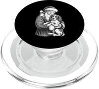 Père Noël épagneul Breton pour Amoureux des Chiens PopSockets PopGrip pour MagSafe