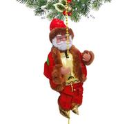 Père Noël escalade - Décoration de Noël pour le mur | Le Père Noël grimpe et se déplace avec la lumière, la musique et l'atmosphère de Noël, parfait pour l'arbre de Noël, la décoration de la maison et