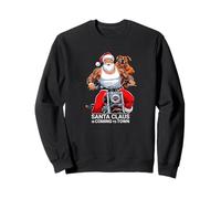 Père Noël est Coming to Town. Graphic Saying Sweatshirt