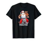 Père Noël est Coming to Town. Graphic Saying T-Shirt