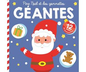 Père Noël et des gommettes géantes couverture bleue couv.bleue - Collectif - Tam-Tam - broché - Document jeunesse