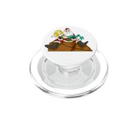 Père Noël fantaisiste sur la côte Kriss Kringle et sirène PopSockets PopGrip pour MagSafe