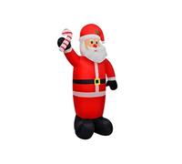 Père Noël Gonflable 120 cm Lumières LED Décoration Fête Maison Jardin 242359