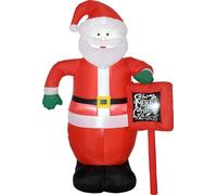 Père Noël gonflable, 3 lumières LED, multicolore
