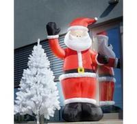 infactory Père Noël Gonflable avec Bras mécanique - 270 cm