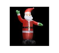 Père Noël gonflable avec LED Décoration de Noël IP44 3 m