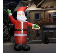 vidaXL Père Noël gonflable avec LED Décoration de Noël IP44 4,5 m