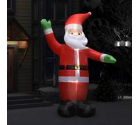 Père Noël Gonflable avec LED Décoration de Noël IP44 3 m Extérieur vidaXL