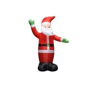 vidaXL Père Noël gonflable avec LED Décoration de Noël IP44 4,5 m Rouge G
