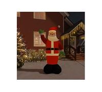 Père Noël Gonflable avec LED Décoration de Noël Ornement de Vacances Décoration de Fête Ornement de Jardin Maison Extérieur 370 cm