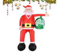 Père Noël gonflable, décoration pour scènes de Noël, décoration gonflable de Père Noël, pour cour, pelouse, patio, jardin, cour, , balcon, fête, réunion de