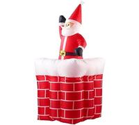 Père Noël gonflable - INFACTORY - 180 cm - Polyester - Extérieur - Décoration de fête