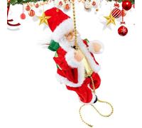 Père Noël grimpant, décoration de Noël Musicale Lumineuse, décoration Murale intérieure, pour Noël, Maison, extérieur, Porte d'entrée, Arbre de Jardin