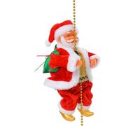 Père Noël grimpant sur, avec des ornements musicaux Arbre de Noël avec des ornements drôles de Père Noël | Décorations de Noël uniques, Escalade de haut en bas, Cadeaux pour enfants, FES