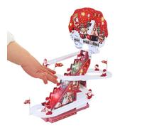 Père Noël grimpant sur une échelle - Jeu de train électrique avec télécommande - Avec lumière LED et musique - Père Noël - Jouet électrique antidérapant et d'escalade - Pour chambre d'enfant, chambre