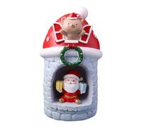 Père Noël illuminé : éclairage ambiant, bonhomme de neige LED, éclairage de Noël, paillettes décoratives, décorations suspendues de Noël, décoration de Noël pour bureau intérieur, étagère