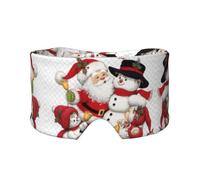 Père Noël imprimé ombre à paupières couverture pour la sieste, voyage, yoga, yeux bandeau, voyage, bureau, sieste avion