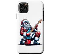 Père Noël Jouant Un Solo sur la Guitare électrique drôle Coque pour iPhone 11 Pro Max