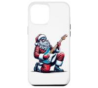 Père Noël Jouant Un Solo sur la Guitare électrique drôle Coque pour iPhone 12 Pro Max