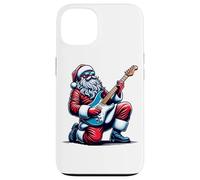 Père Noël Jouant Un Solo sur la Guitare électrique drôle Coque pour iPhone 13