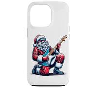 Père Noël Jouant Un Solo sur la Guitare électrique drôle Coque pour iPhone 13 Pro