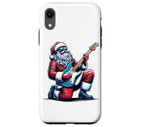 Père Noël Jouant Un Solo sur la Guitare électrique drôle Coque pour iPhone XR