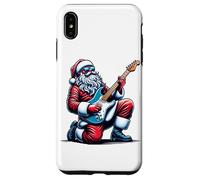 Père Noël Jouant Un Solo sur la Guitare électrique drôle Coque pour iPhone XS Max