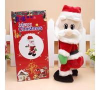 Pere Noel Jouet Electrique du Père Noël pere noel decoration pere noel twerk Ornements Décoration de Noël Cadeaux de Noël pour Enfant Adulte Père Noël Chant et Danse Twerk Père Noël Twerking Santa