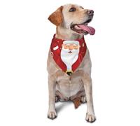 Père Noël Joyeux Noël Foulard Triangulaire Chiens Doux Écharpe Triangulaire Lavable Écharpe pour Chien pour Petit Moyen Grand Fournitures De Fête Chiot