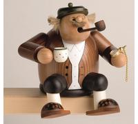 Père Noël Kantenhocker Avec Tasse De Café LxPxH= 13x11x14cm NEU Fumer