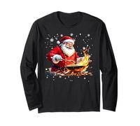 Père Noël Le Chef occupé - Maître de Cuisine des fêtes Manche Longue