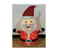 Père Noël LED Pliable pour extérieur à Piles, Dimensions 70 x 54 x 36 cm, idéal pour Les décorations de Noël dans Les Jardins ou Les allées.