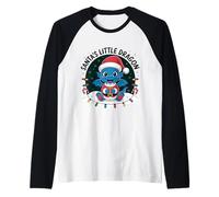 Père Noël Little Dragon - Noël avec de Jolis Dragons Manche Raglan