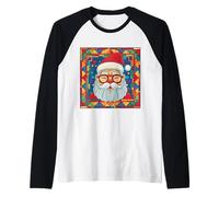 Père Noël Mandala Noël Xmas Noël Manche Raglan